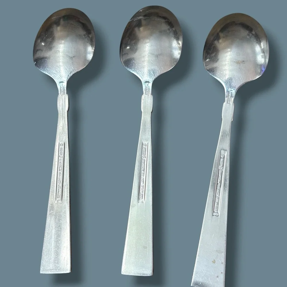 Reed & Barton Select Costa Brava Stainless Steel 7 1/4 in Soup Spoon Set of 3